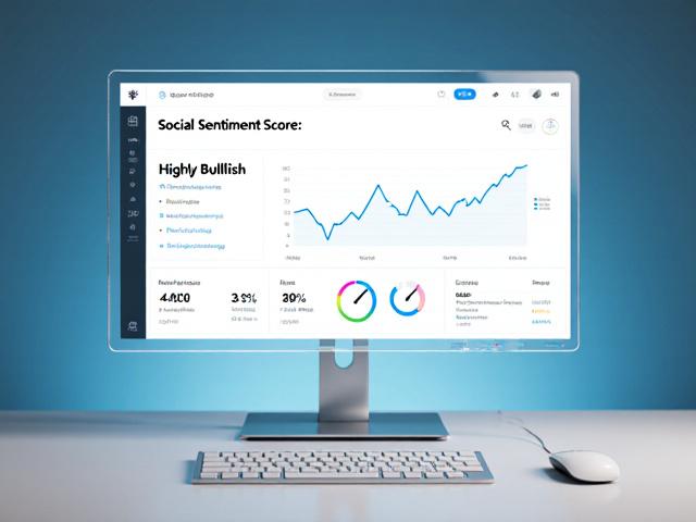AI Trading Dashboard showing sentiment scores and trend forecasts