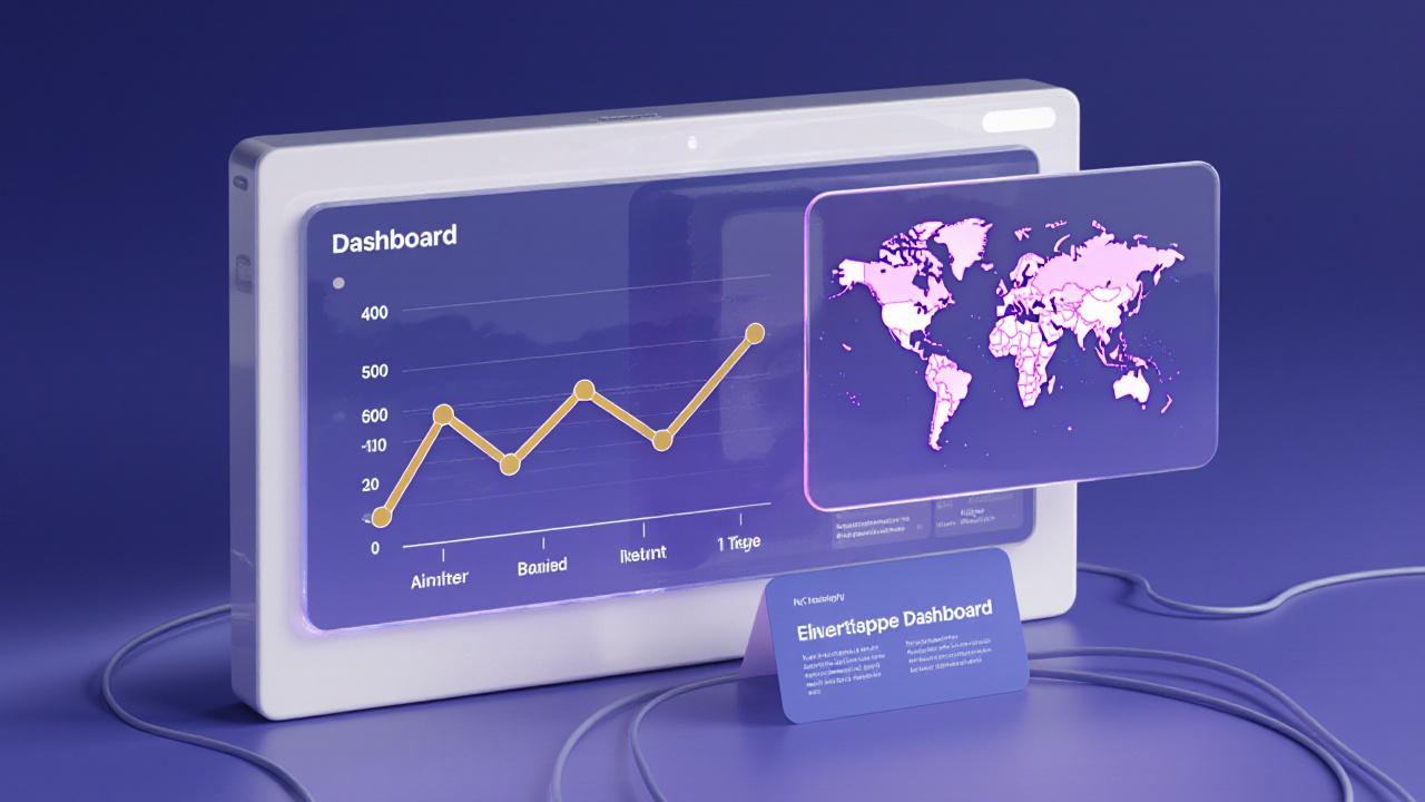 Modern AI Dashboard showing rising market trends and geographic hotspots